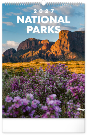 NOTIQUE Wall Calendar National Parks of the World 2027, 33 x 46 cm - Reklamnepredmety