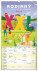 NOTIQUE Wall calendar Family planning XXL CZ 2027, 33 x 64 cm