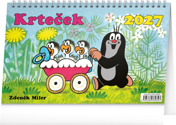 NOTIQUE Desk calendar Mole CZ 2027, 23.1 x 14.5 cm