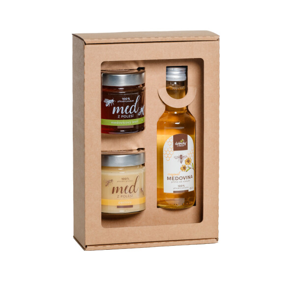Gift set – Original mead, Paste honey and Honeydew honey