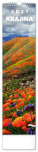 NOTIQUE Wall calendar Country CZ/SK 2027, 12 x 48 cm