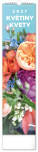 NOTIQUE Wall calendar Flowers – Flowers CZ/SK 2027, 12 x 48 cm