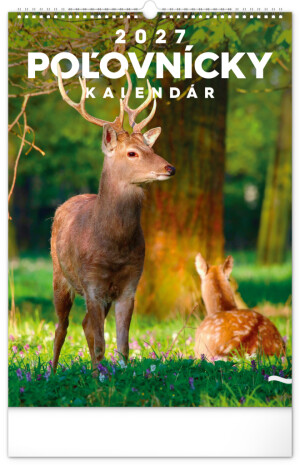 NOTIQUE Wall calendar Hunting 2027, 33 x 46 cm - Reklamnepredmety