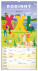 NOTIQUE Wall Calendar Family Planning XXL 2027, 33 x 64 cm