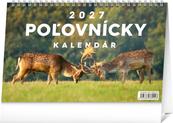 NOTIQUE Desk Hunting Calendar 2027, 23.1 x 14.5 cm