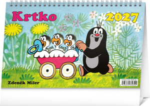 NOTIQUE Desk calendar Mole 2027, 23.1 x 14.5 cm - Reklamnepredmety
