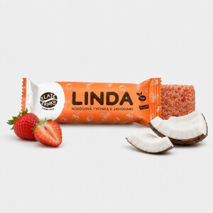 Linda strawberry - coconut bar with strawberries 40 g - Reklamnepredmety