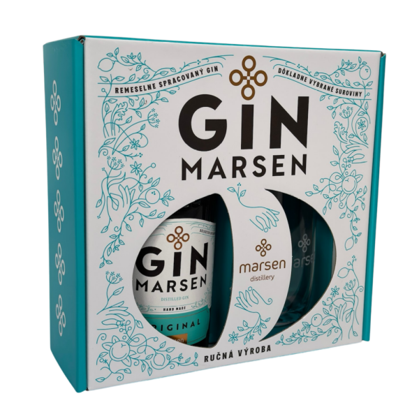 Gift pack Gin Marsen Original 42% + glass