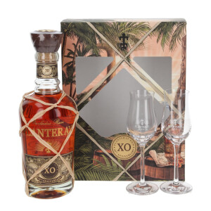 Rum – Planteray XO 20th Anniversary, GLASS SET, 40 % - Reklamnepredmety