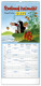 NOTIQUE Wall calendar Family planning Mole CZ 2027, 21 x 42 cm