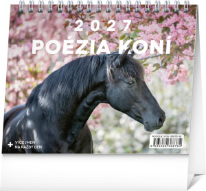 NOTIQUE Desk Calendar Poetry of Horses 2027, 16.5 x 13 cm - Reklamnepredmety