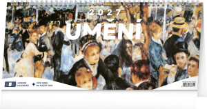 NOTIQUE Desk Calendar Art CZ 2027 – 14-day, 33 x 14.5 cm - Reklamnepredmety