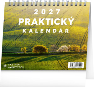NOTIQUE Desk calendar Practical calendar with quotes CZ 2027, 16.5 x 13 cm - Reklamnepredmety