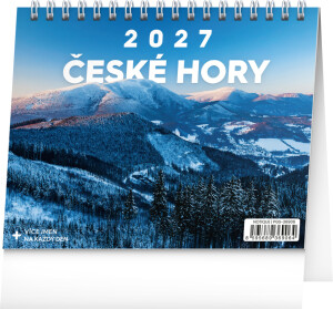 NOTIQUE Desk calendar Czech Mountains CZ 2027, 16.5 x 13 cm - Reklamnepredmety