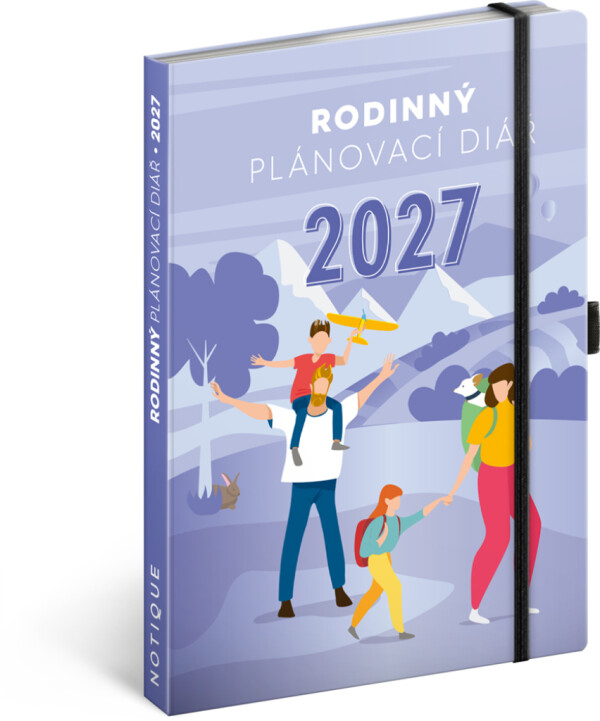 NOTIQUE Family diary - a helper for all parents 2027, 15 x 21 cm
