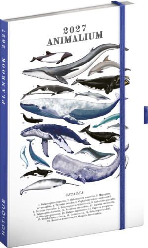 NOTIQUE Planbook planner/notebook Marine Life 2027, 13 x 21 cm - Reklamnepredmety