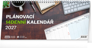 NOTIQUE Desk calendar Work CZ 2027 – 14-day, 33 x 14.5 cm - Reklamnepredmety