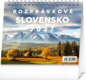 NOTIQUE Desk calendar Fairytale Slovakia 2027, 16.5 x 13 cm - Reklamnepredmety