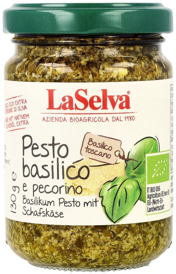 Basil pesto with pecorino and olive oil 130 g