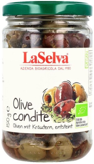 Green and black olives with herbs 150 g - Reklamnepredmety