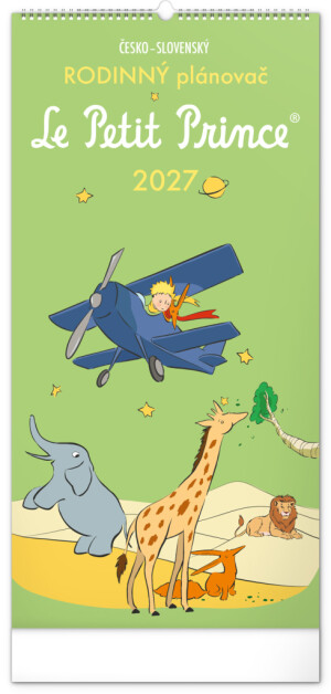 NOTIQUE Wall calendar Family planning The Little Prince CZ/SK 2027, 21 x 42 cm - Reklamnepredmety