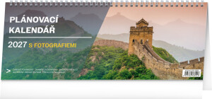 NOTIQUE Desk Calendar Planner with Photos CZ 2027, 33 x 12.5 cm - Reklamnepredmety