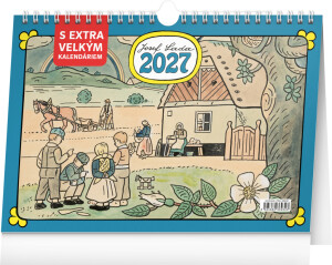 NOTIQUE Desk calendar Josef Lada CZ 2027, 30 x 21 cm - Reklamnepredmety