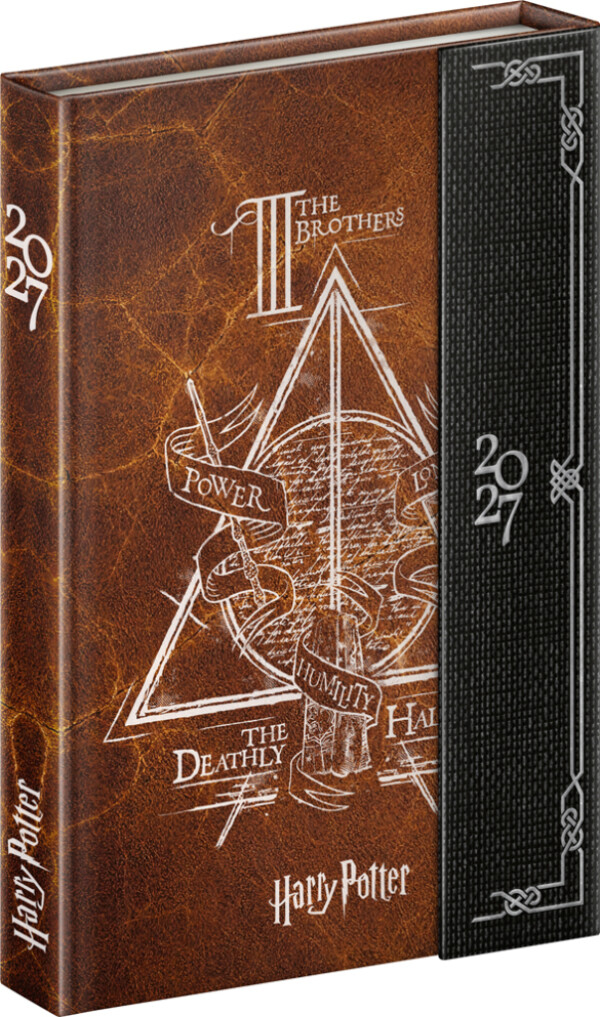 NOTIQUE Magnetischer Wochenplaner Harry Potter – Heiligtümer des Todes 2027, 11 x 16 cm