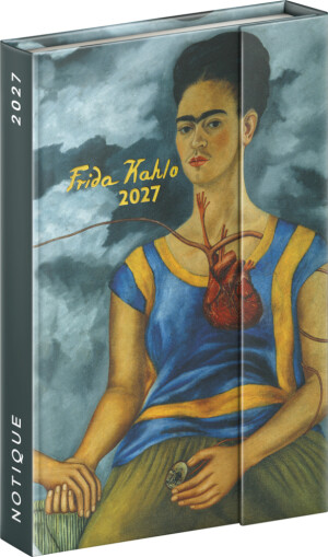 NOTIQUE Magnetic weekly planner Frida Kahlo 2027, 11 x 16 cm - Reklamnepredmety