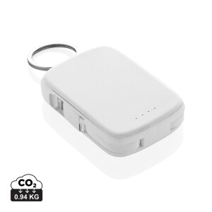 Nexo RCS keychain with 2000 mAh power bank and internal cables - Reklamnepredmety