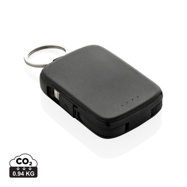 Nexo RCS keychain with 2000 mAh power bank and internal cables