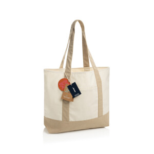 SHOP LOCAL AWARE™ recycled cotton 350gsm Tote bag - Reklamnepredmety