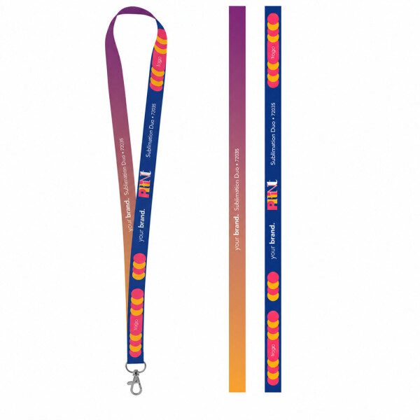 Printed sample Lanyard SUBLIMATION Long II (20 mm) made of polyester