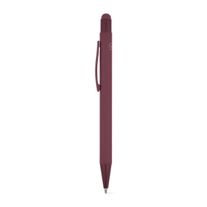 CLINT TOUCH. Ballpoint pen with a modern design made from recycled aluminum (100% rAL), with a rubber finish - Reklamnepredmety