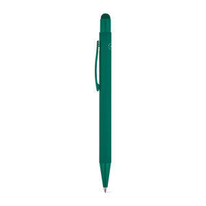 CLINT TOUCH. Ballpoint pen with a modern design made from recycled aluminum (100% rAL), with a rubber finish - Reklamnepredmety