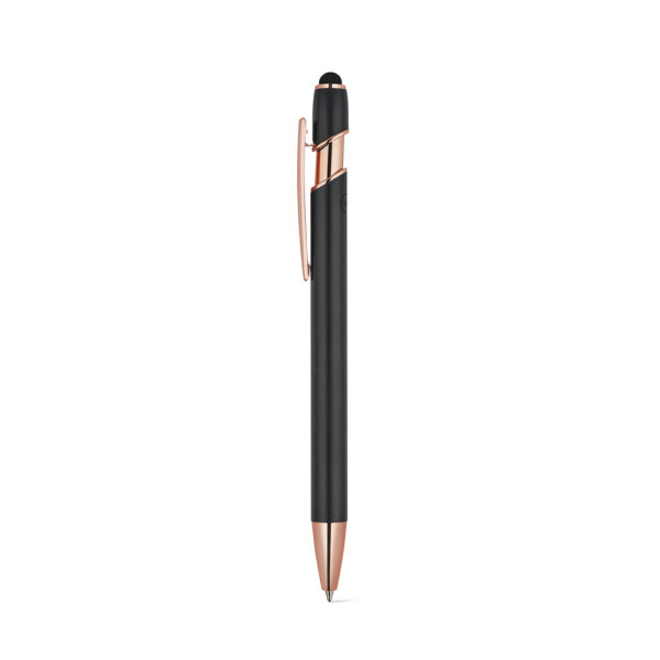 NEIL ROSE. Ballpoint pen made from recycled aluminium (100% rAL), with a matt finish and blue ink