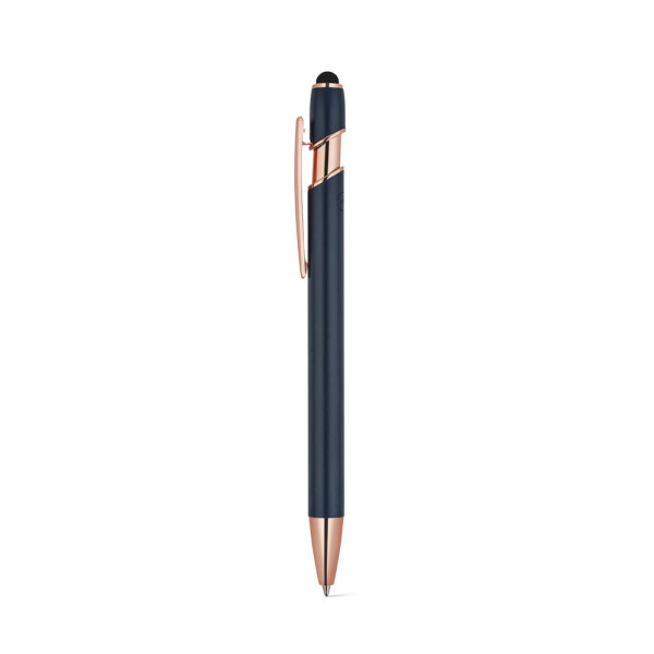 NEIL ROSE. Ballpoint pen made from recycled aluminium (100% rAL), with a matt finish and blue ink