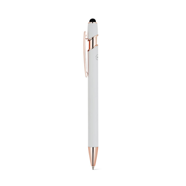 NEIL ROSE. Ballpoint pen made from recycled aluminium (100% rAL), with a matt finish and blue ink