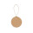 LABEL ROUND. Label made from 100% recycled paper (700 g/m²) in a circular shape
