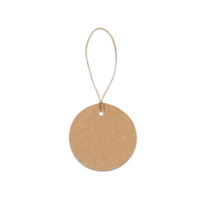 LABEL ROUND. Label made from 100% recycled paper (700 g/m²) in a circular shape - Reklamnepredmety