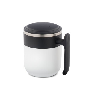 MALDINI. Travel mug with a stainless steel interior and a matt finish, 400 mL - Reklamnepredmety