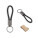 KETCHUM. Rectangular keychain with braided cord made of polyester (21% recycled) and 79% polyurethane