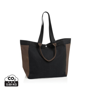 BEAU AWARE™ 400gsm recycled canvas all-round shopper - Reklamnepredmety
