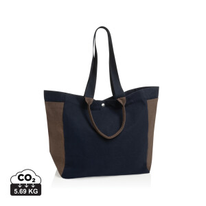 BEAU AWARE™ 400gsm recycled canvas all-round shopper - Reklamnepredmety