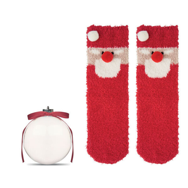 SNUG M Santa socks in Christmas ball