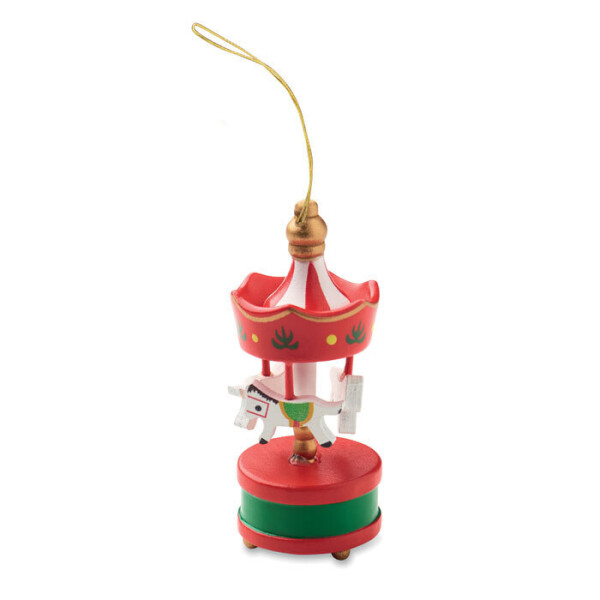 WHIRL Wooden ornament, carousel shape