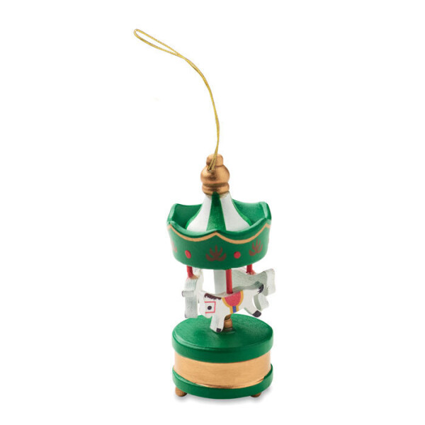 WHIRL Wooden ornament, carousel shape