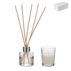 MUSKA SET Scented diffuser and candle set - Reklamnepredmety