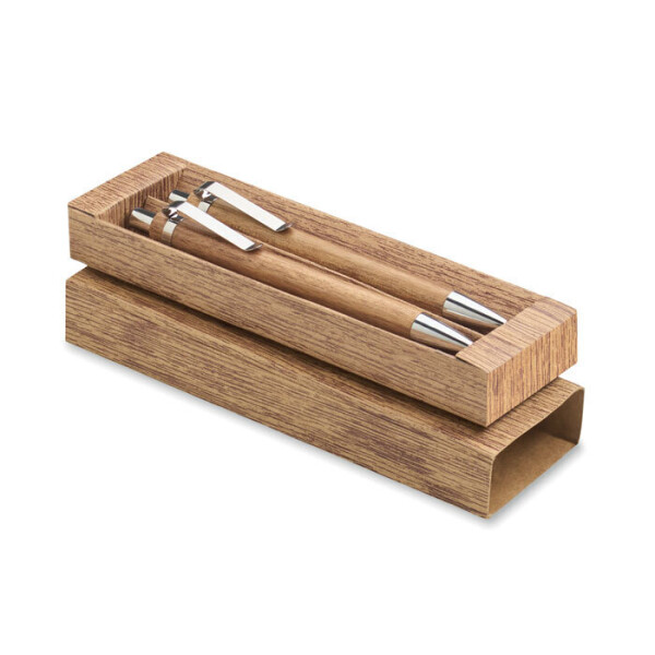 JAKARTA SET Wooden pen and pencil set