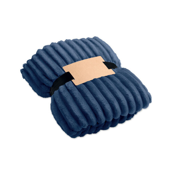 NIEVE Fleece blanket made of RPET, with stripes